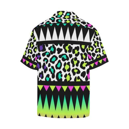 Animal Skin Aztec Rainbow Men Hawaiian Shirt