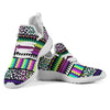 Animal Skin Aztec Rainbow Mesh Knit Sneakers Shoes