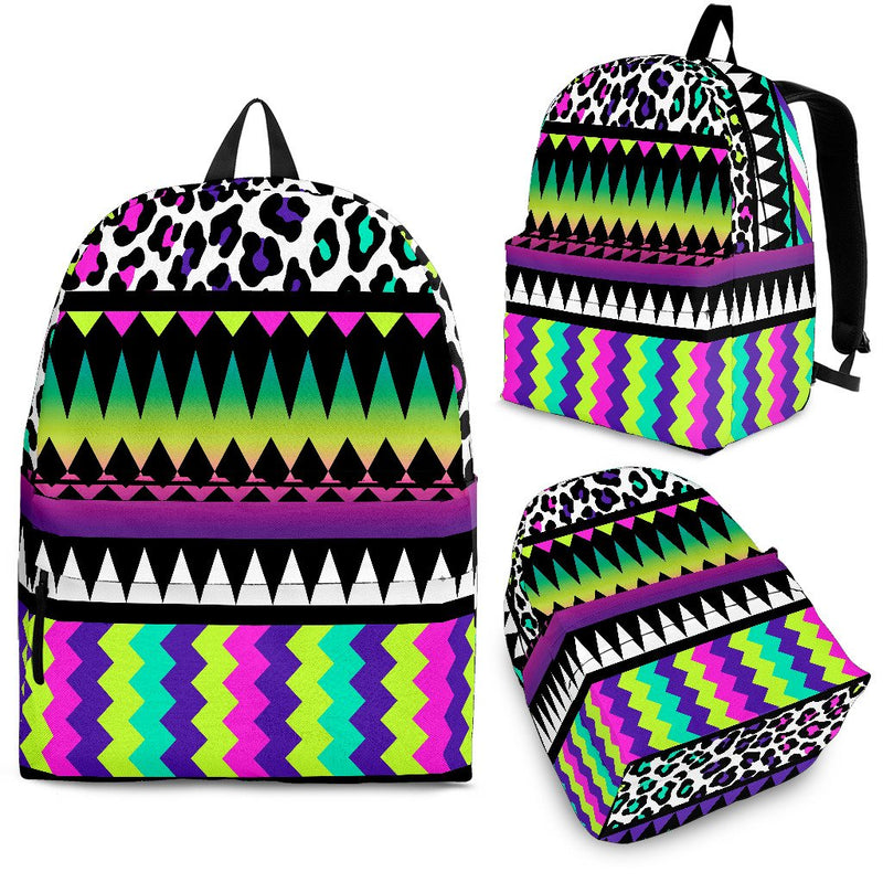 Animal Skin Aztec Rainbow Premium Backpack