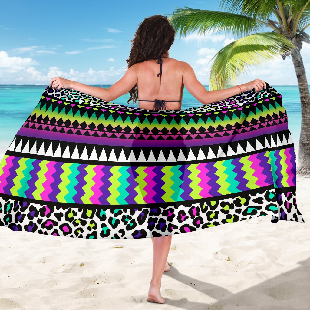 Animal Skin Aztec Rainbow Sarong Pareo Wrap