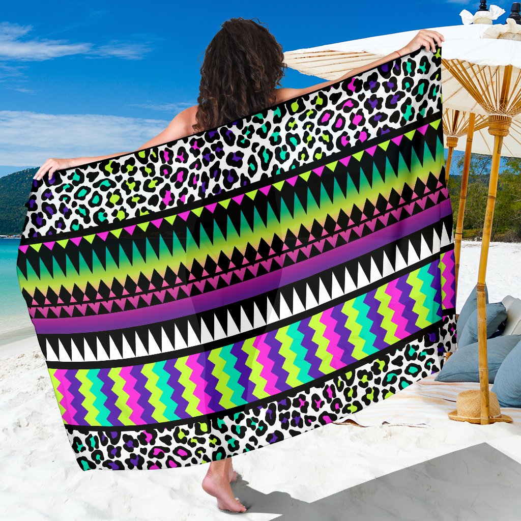 Animal Skin Aztec Rainbow Sarong Pareo Wrap