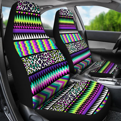 Animal Skin Aztec Rainbow Universal Fit Car Seat Covers