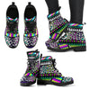Animal Skin Aztec Rainbow Women Leather Boots