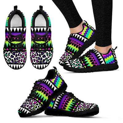 Animal Skin Aztec Rainbow Women Sneakers