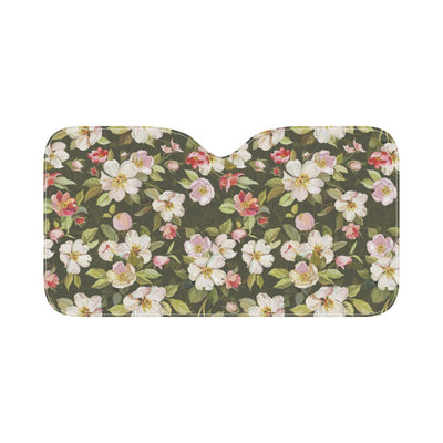 Apple blossom Pattern Print Design AB01 Car Sun Shade-JorJune