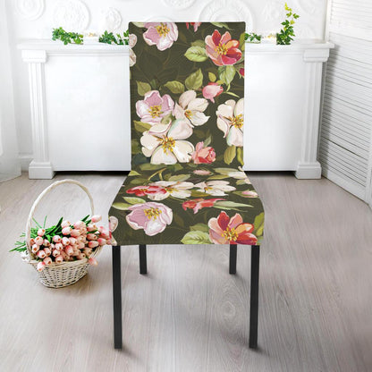Apple blossom Pattern Print Design AB01 Dining Chair Slipcover-JORJUNE.COM