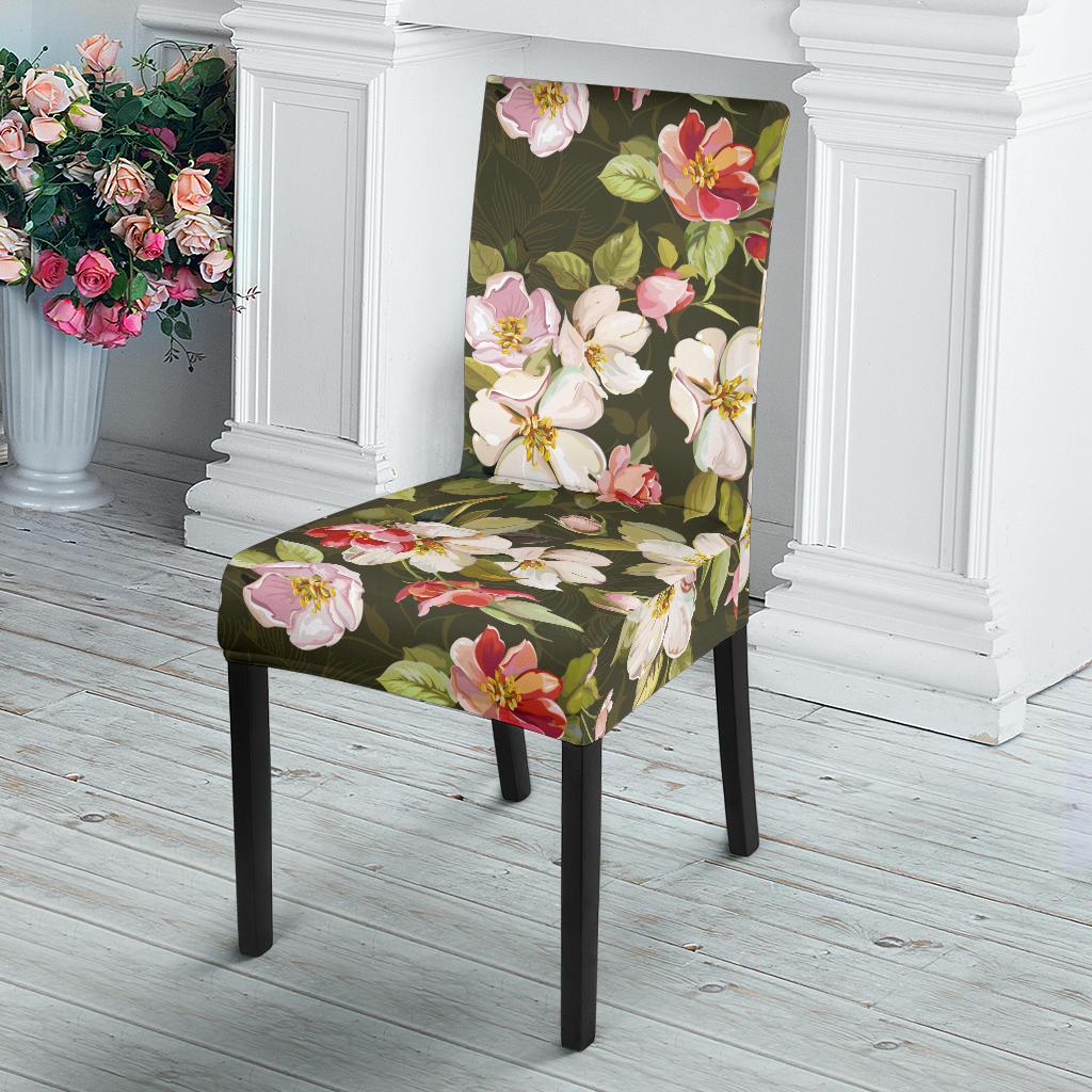 Apple blossom Pattern Print Design AB01 Dining Chair Slipcover-JORJUNE.COM