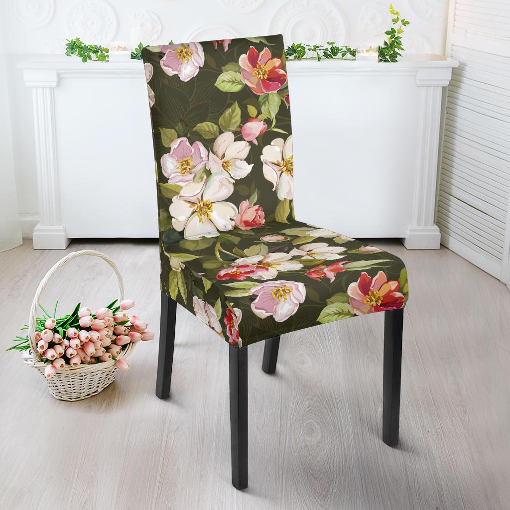 Apple blossom Pattern Print Design AB01 Dining Chair Slipcover-JORJUNE.COM