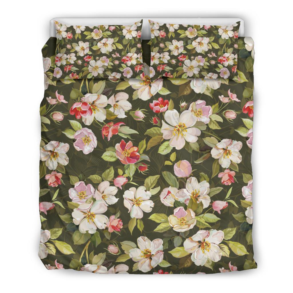 Apple Blossom Pattern Print Design AB01 Duvet Cover Bedding Set-JORJUNE.COM