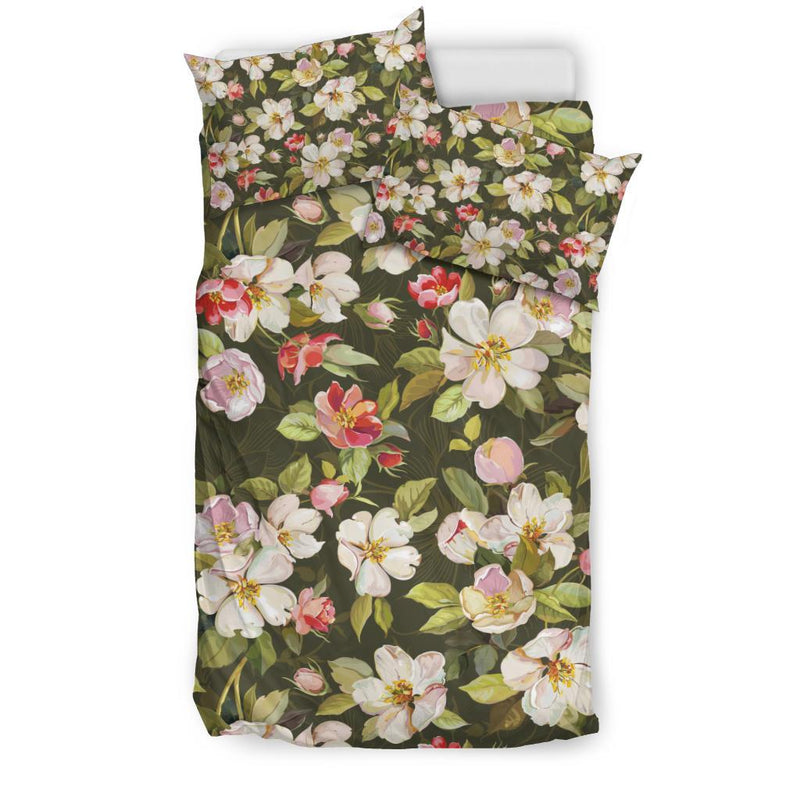 Apple Blossom Pattern Print Design AB01 Duvet Cover Bedding Set-JORJUNE.COM