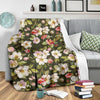 Apple blossom Pattern Print Design AB01 Fleece Blankete