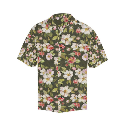 Apple blossom Pattern Print Design AB01 Men Hawaiian Shirt-JorJune