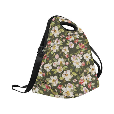 Apple blossom Pattern Print Design AB01 Neoprene Lunch Bag-JorJune