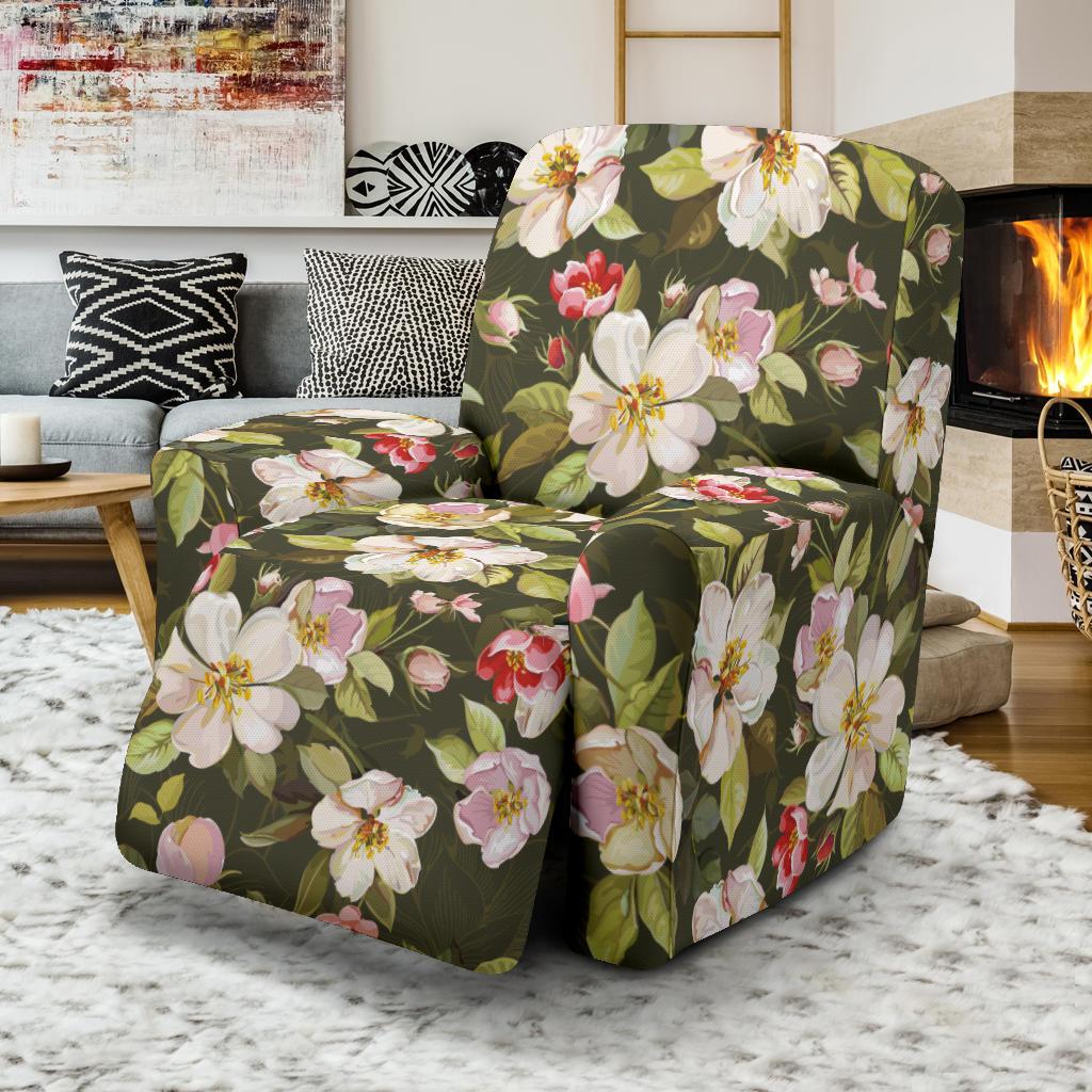 Apple blossom Pattern Print Design AB01 Recliner Slipcover-JORJUNE.COM