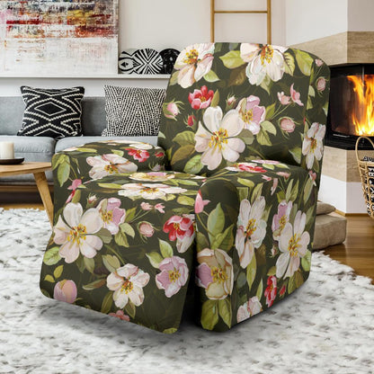Apple blossom Pattern Print Design AB01 Recliner Slipcover-JORJUNE.COM