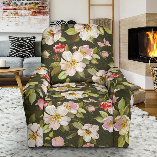Apple blossom Pattern Print Design AB01 Recliner Slipcover-JORJUNE.COM
