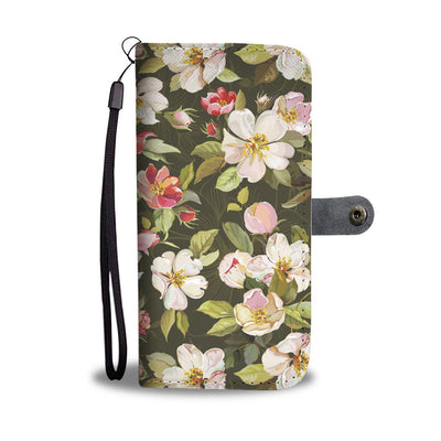 Apple Blossom Pattern Print Design AB01 Wallet Phone Case