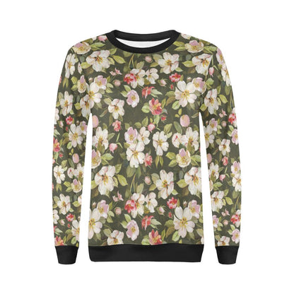 Apple blossom Pattern Print Design AB01 Women Long Sleeve Sweatshirt-JorJune