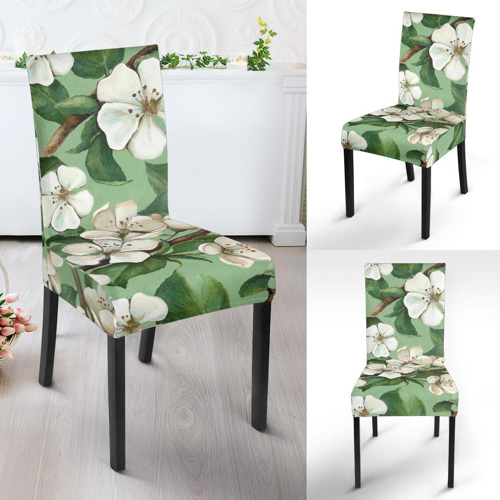 Apple blossom Pattern Print Design AB02 Dining Chair Slipcover-JORJUNE.COM