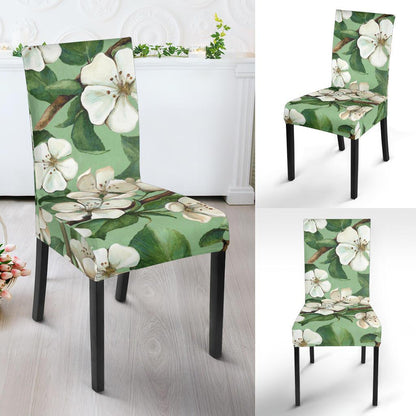 Apple blossom Pattern Print Design AB02 Dining Chair Slipcover-JORJUNE.COM