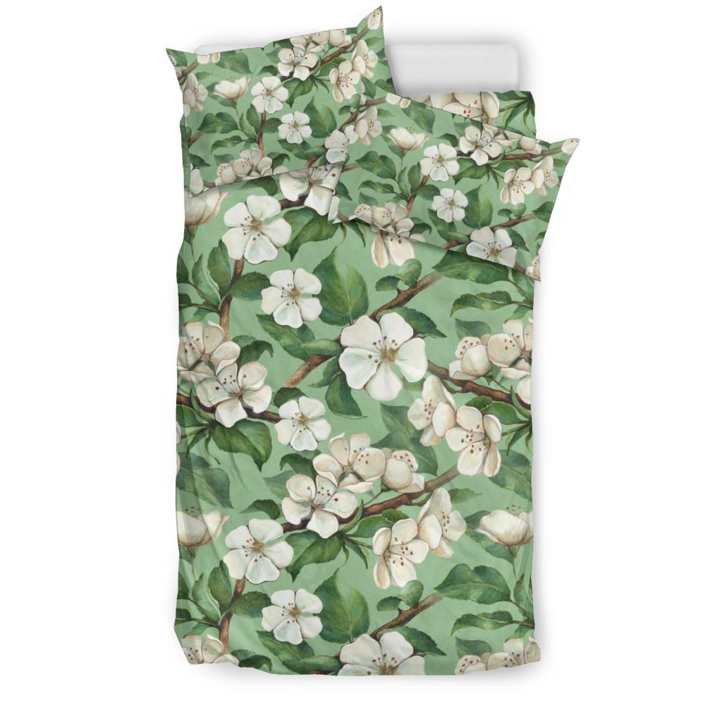 Apple blossom Pattern Print Design AB02 Duvet Cover Bedding Set-JORJUNE.COM