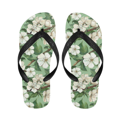 Apple blossom Pattern Print Design AB02 Flip Flops-JorJune