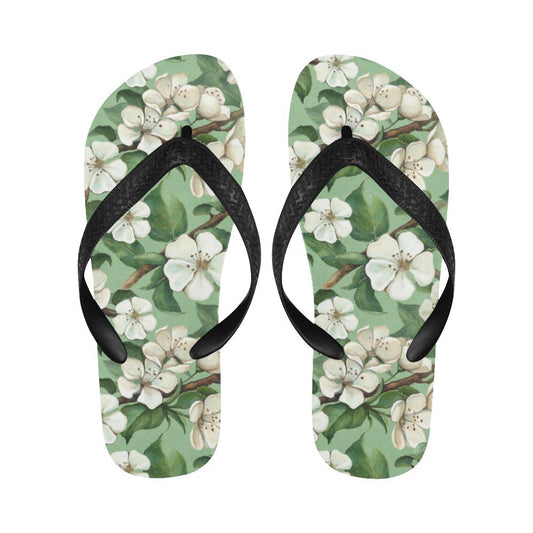 Apple blossom Pattern Print Design AB02 Flip Flops-JorJune