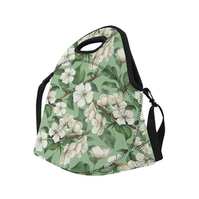 Apple blossom Pattern Print Design AB02 Neoprene Lunch Bag-JorJune