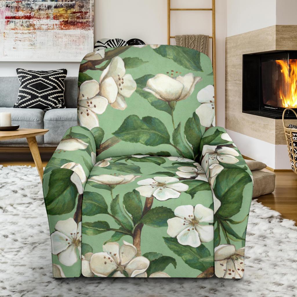 Apple blossom Pattern Print Design AB02 Recliner Slipcover-JORJUNE.COM