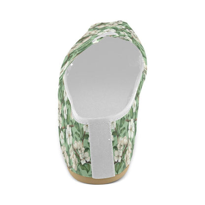 Apple blossom Pattern Print Design AB02 Women Casual Shoes-JorJune.com