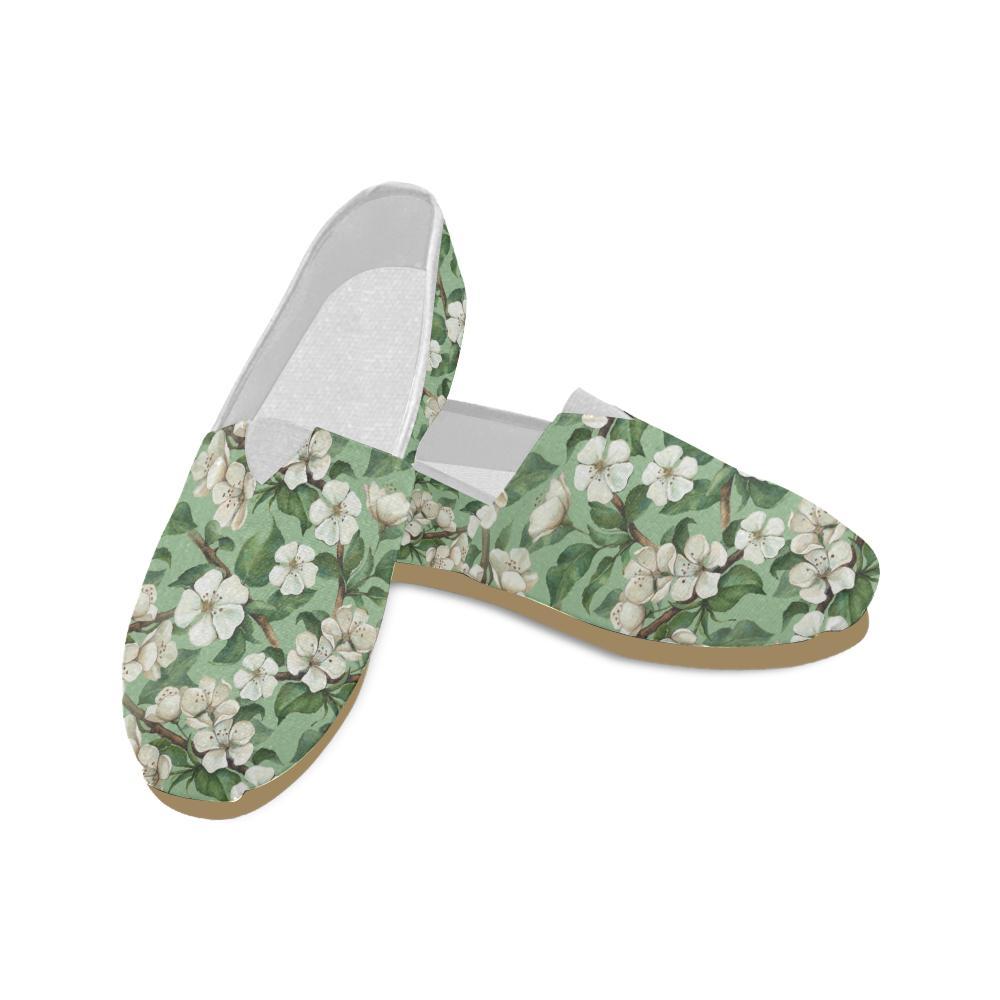 Apple blossom Pattern Print Design AB02 Women Casual Shoes-JorJune.com