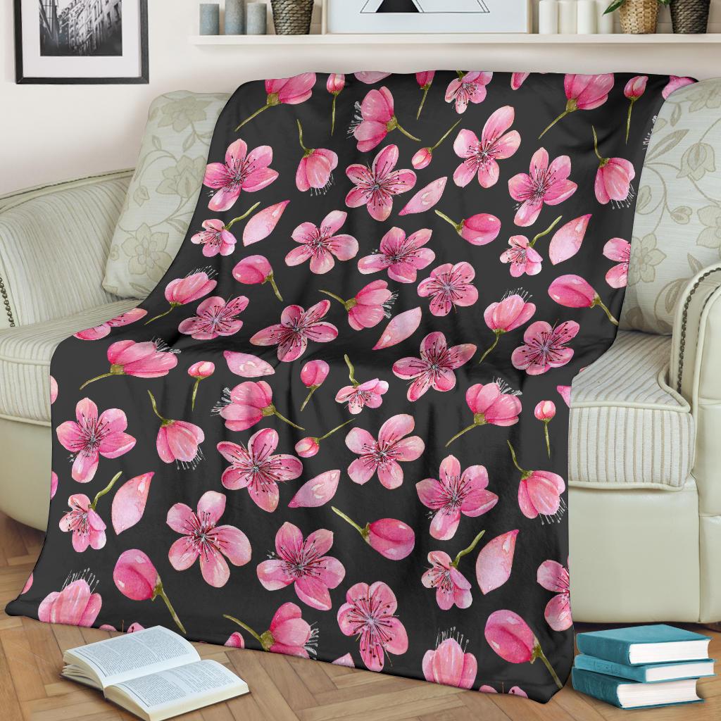Apple blossom Pattern Print Design AB03 Fleece Blankete