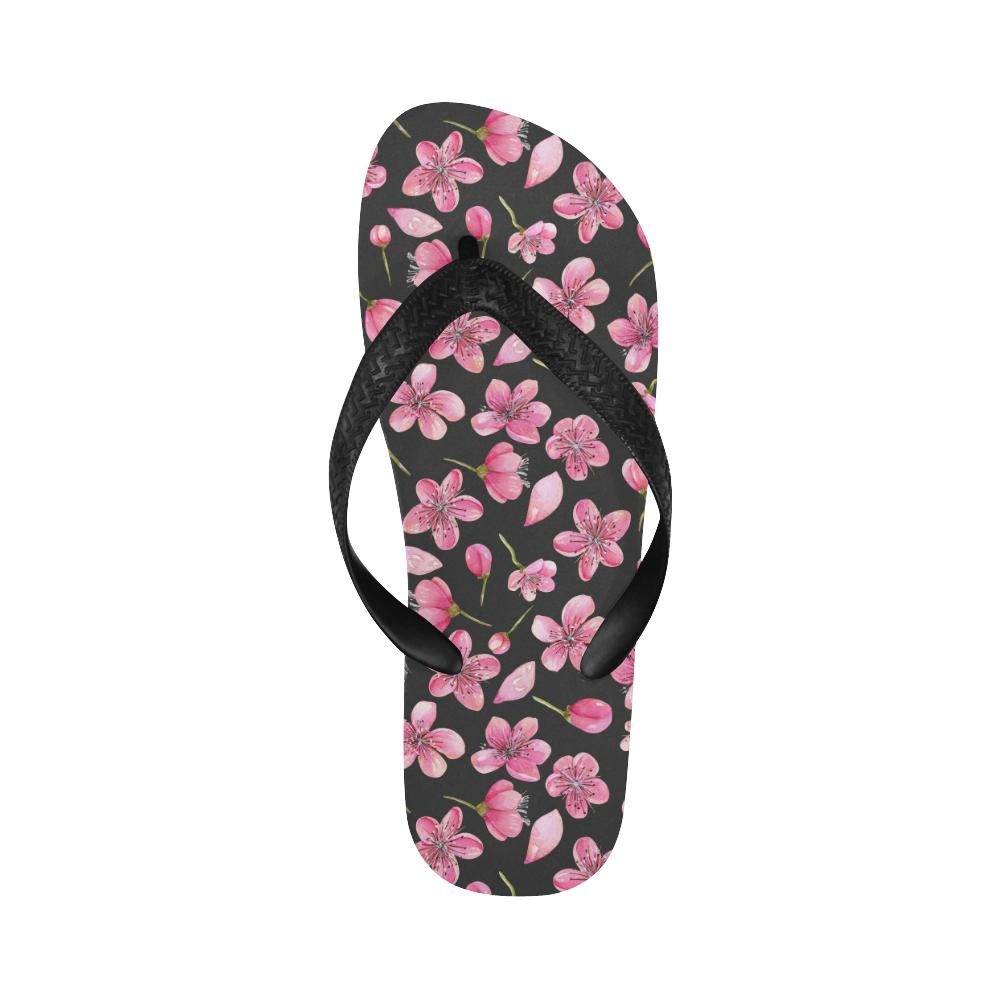 Apple blossom Pattern Print Design AB03 Flip Flops-JorJune