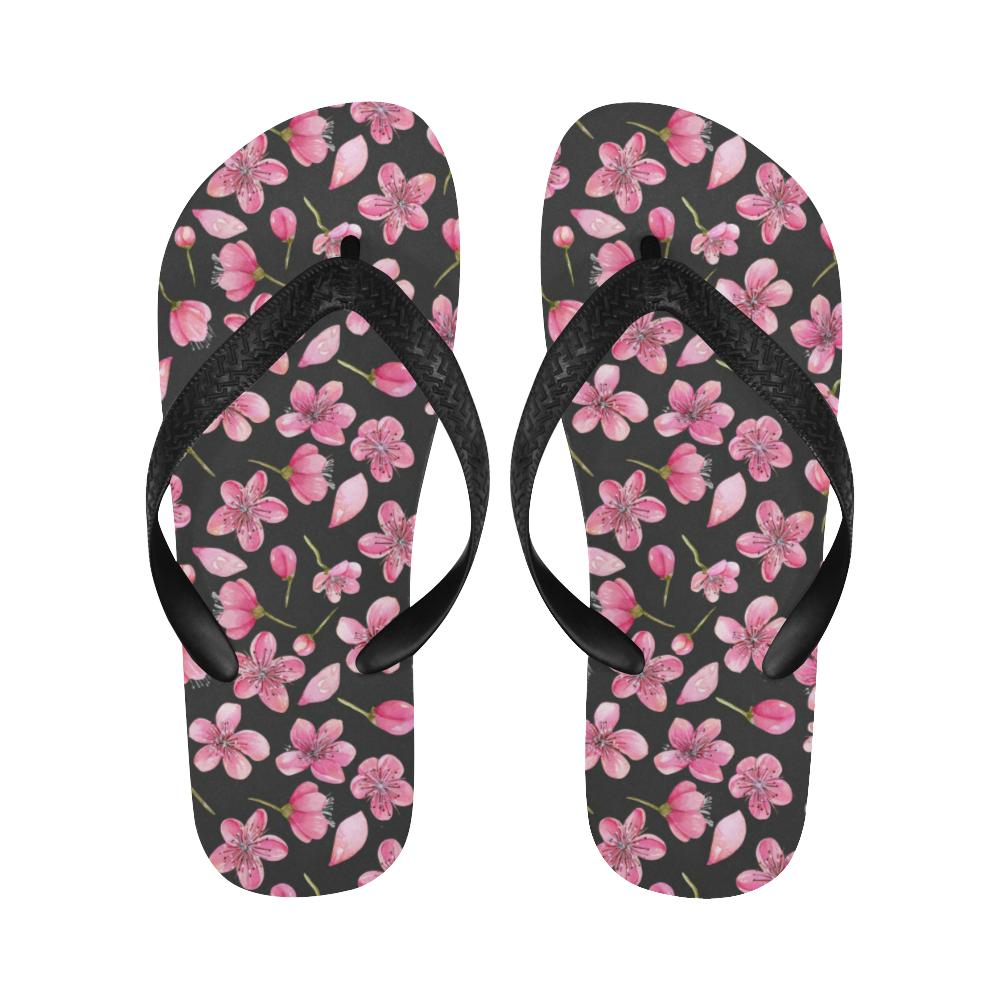 Apple blossom Pattern Print Design AB03 Flip Flops-JorJune