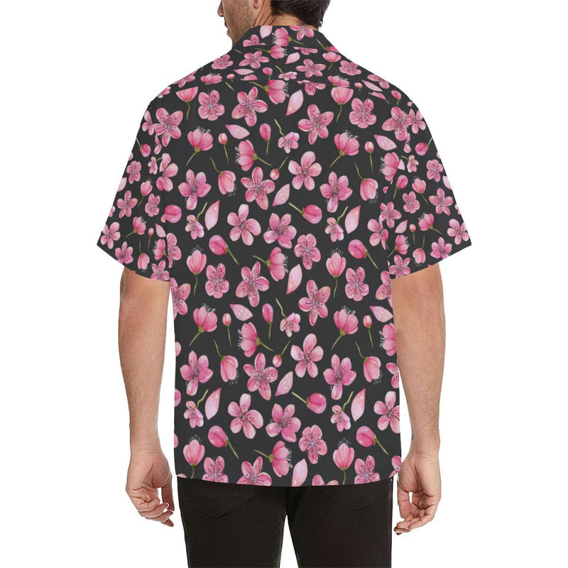 Apple blossom Pattern Print Design AB03 Men Hawaiian Shirt-JorJune