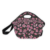 Apple blossom Pattern Print Design AB03 Neoprene Lunch Bag-JorJune