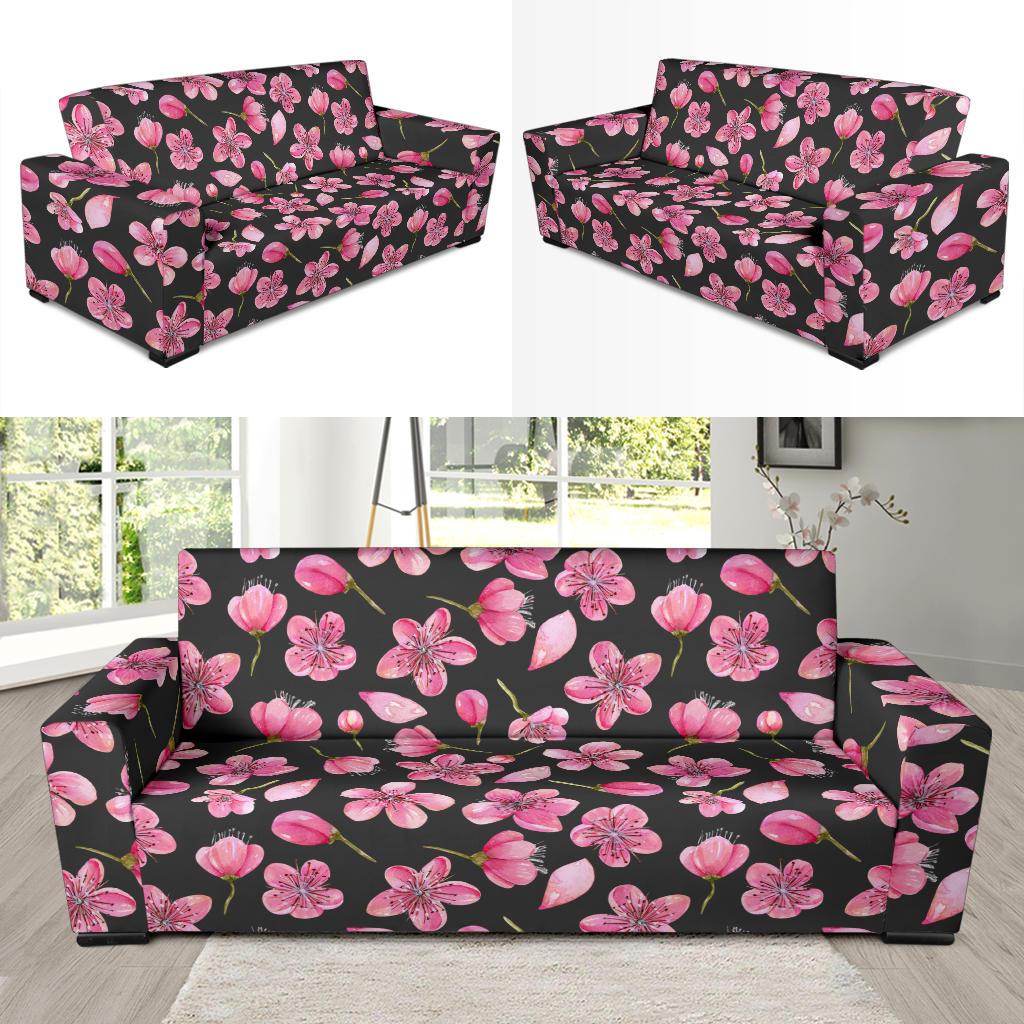 Apple blossom Pattern Print Design AB03 Sofa Slipcover-JORJUNE.COM