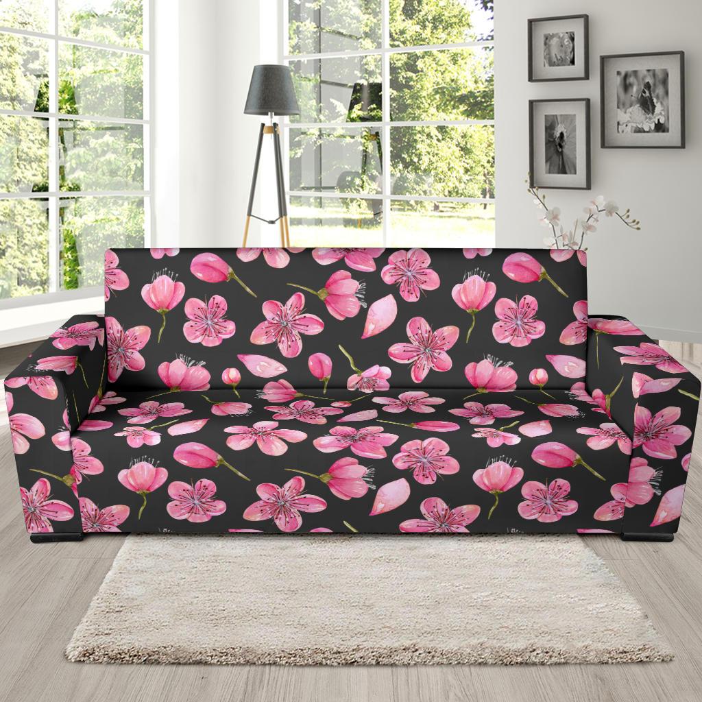 Apple blossom Pattern Print Design AB03 Sofa Slipcover-JORJUNE.COM