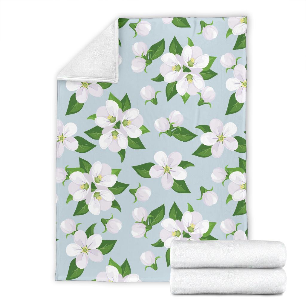 Apple blossom Pattern Print Design AB04 Fleece Blankete