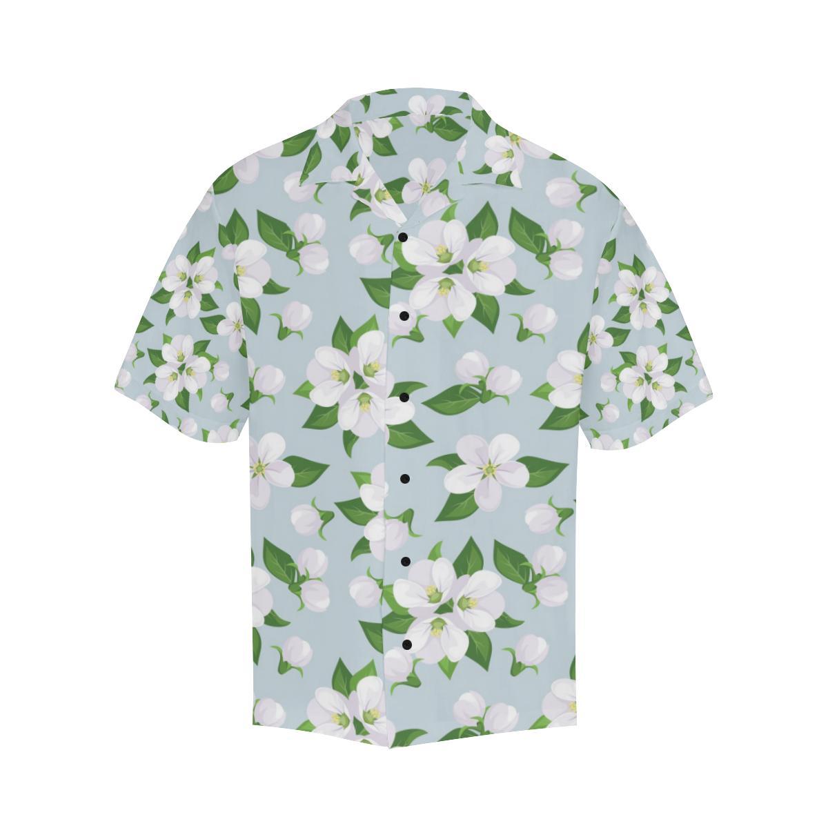 Apple blossom Pattern Print Design AB04 Men Hawaiian Shirt-JorJune