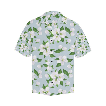 Apple blossom Pattern Print Design AB04 Men Hawaiian Shirt-JorJune