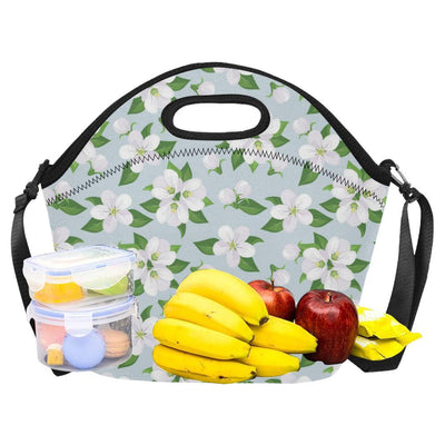 Apple blossom Pattern Print Design AB04 Neoprene Lunch Bag-JorJune