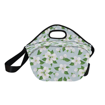 Apple blossom Pattern Print Design AB04 Neoprene Lunch Bag-JorJune