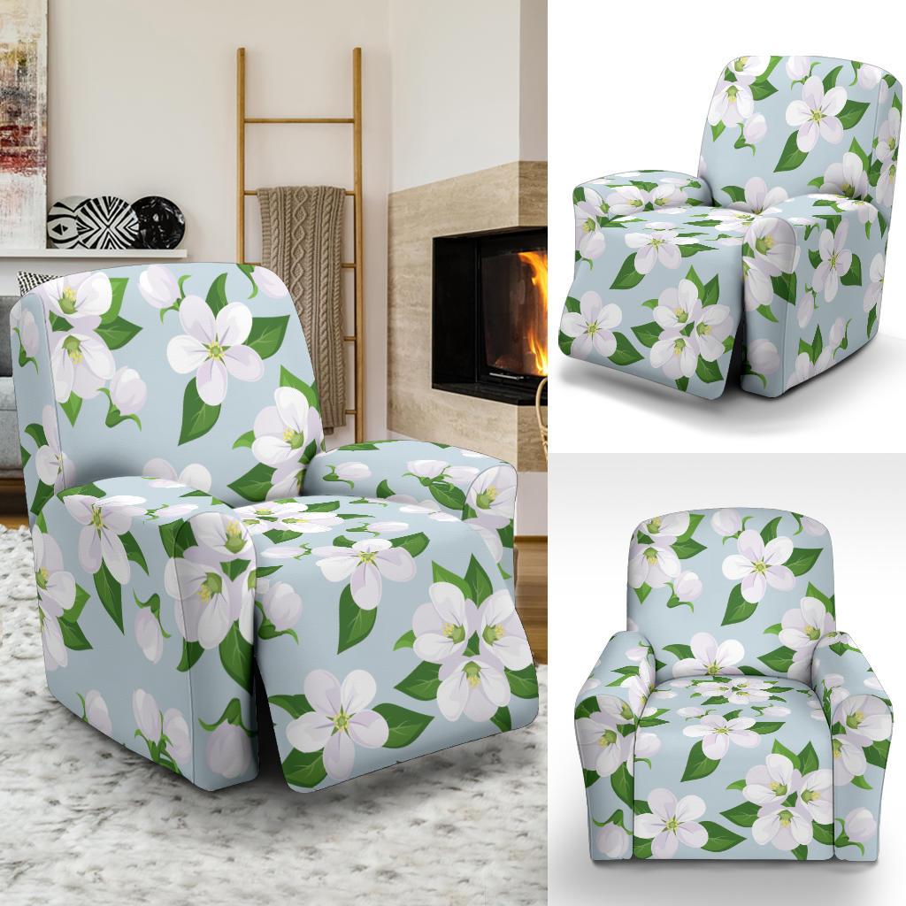 Apple blossom Pattern Print Design AB04 Recliner Slipcover-JORJUNE.COM