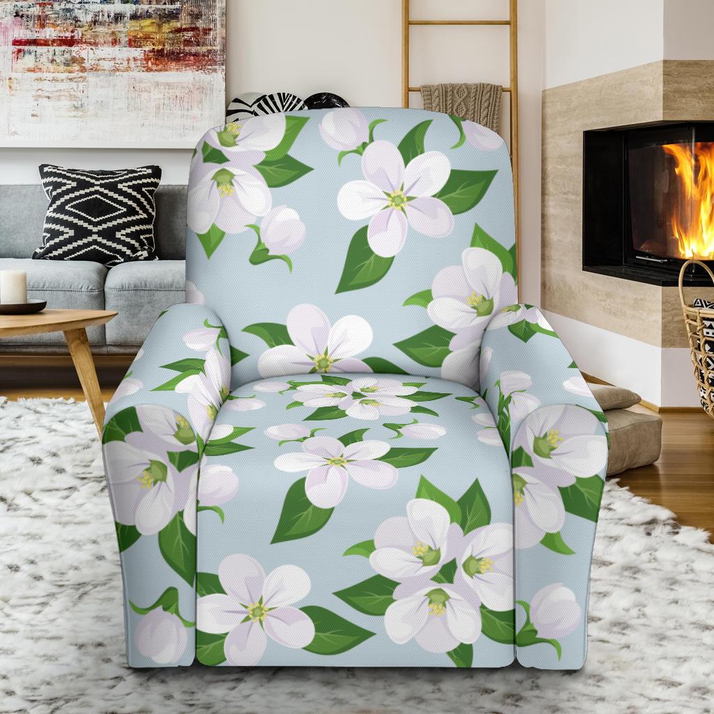 Apple blossom Pattern Print Design AB04 Recliner Slipcover-JORJUNE.COM