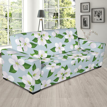 Apple blossom Pattern Print Design AB04 Sofa Slipcover-JORJUNE.COM