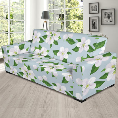 Apple blossom Pattern Print Design AB04 Sofa Slipcover-JORJUNE.COM