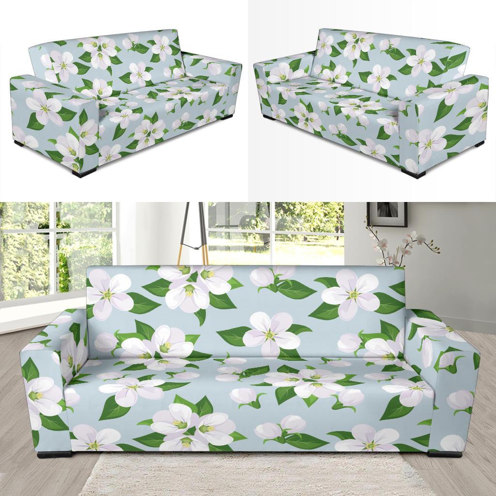 Apple blossom Pattern Print Design AB04 Sofa Slipcover-JORJUNE.COM