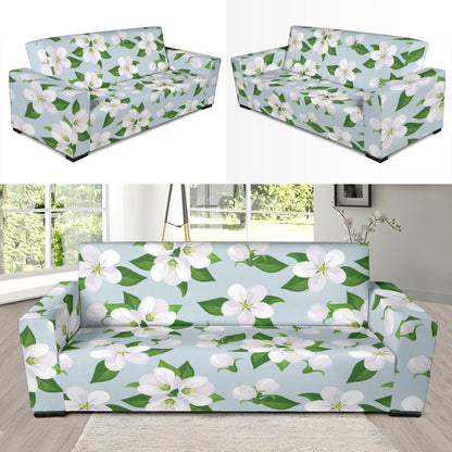 Apple blossom Pattern Print Design AB04 Sofa Slipcover-JORJUNE.COM