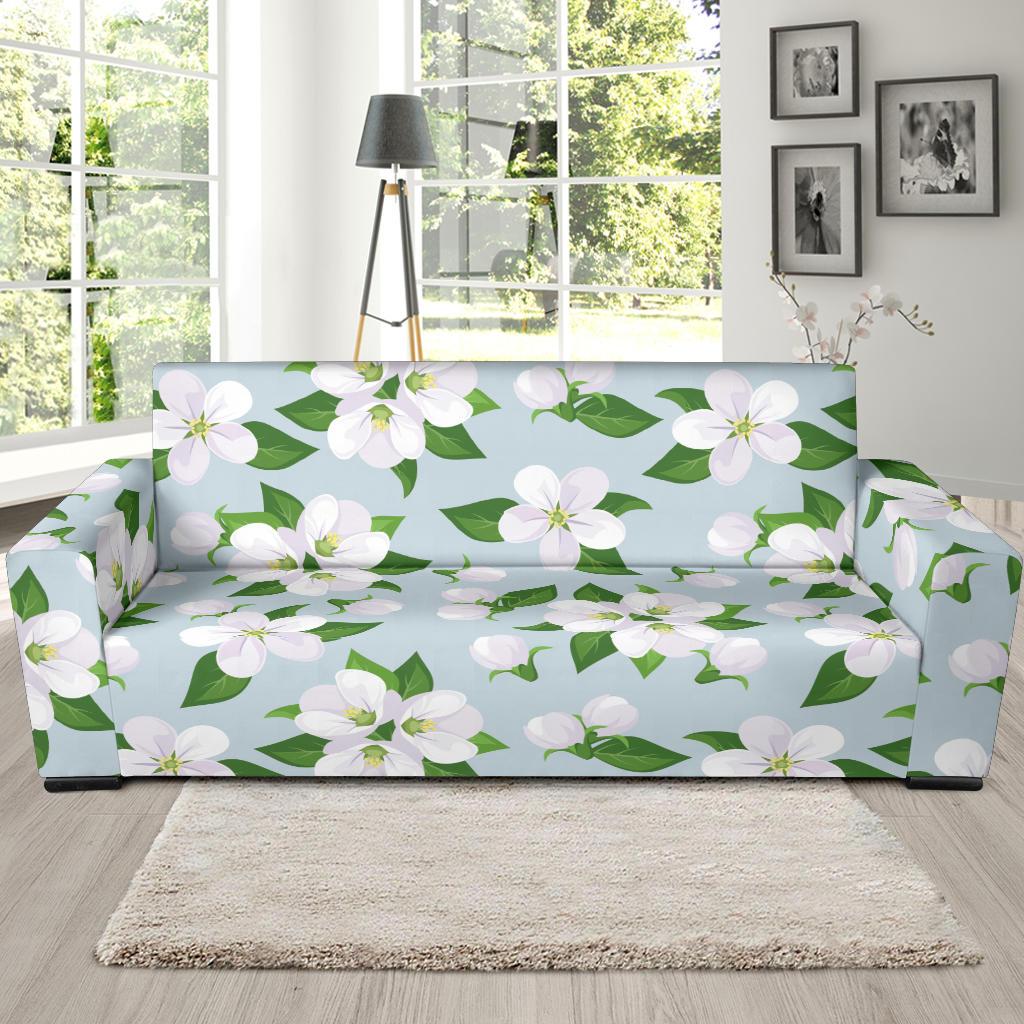 Apple blossom Pattern Print Design AB04 Sofa Slipcover-JORJUNE.COM